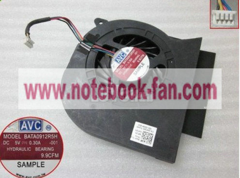 Dell E6510 TCF42 notebook fan BATA0912R5H -001 5V 0.3A - Click Image to Close